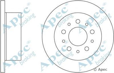 APEC BRAKING dsk2483 -  Тормозной диск
